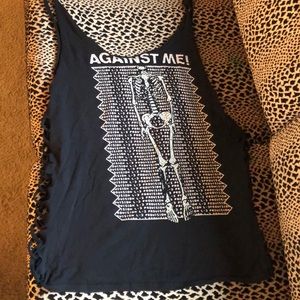 Custom Against Me Punk Tunic Tank or Mini Dress